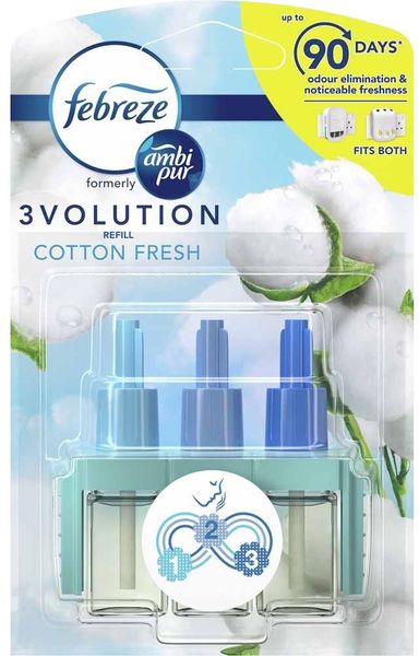 Febreze 3volution Plug-in Refill Cotton Fresh 20ml x 3 504656