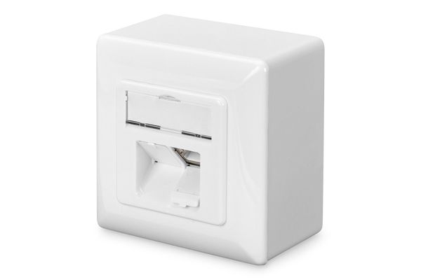 Digitus CAT 6. Class E. wall outlet. shielded. surface mount