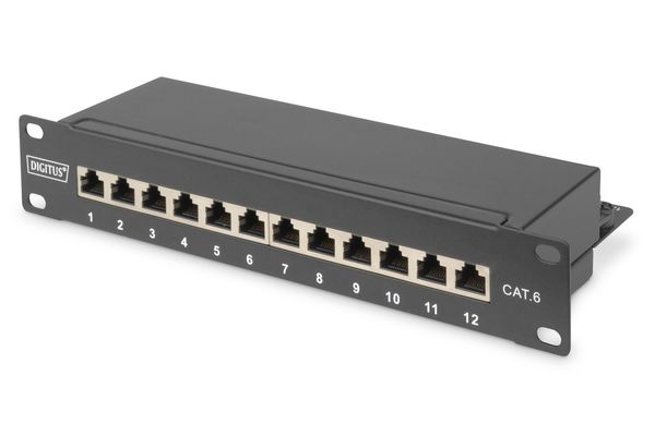 Digitus CAT 6. Class E Patch Panel. shielded. black