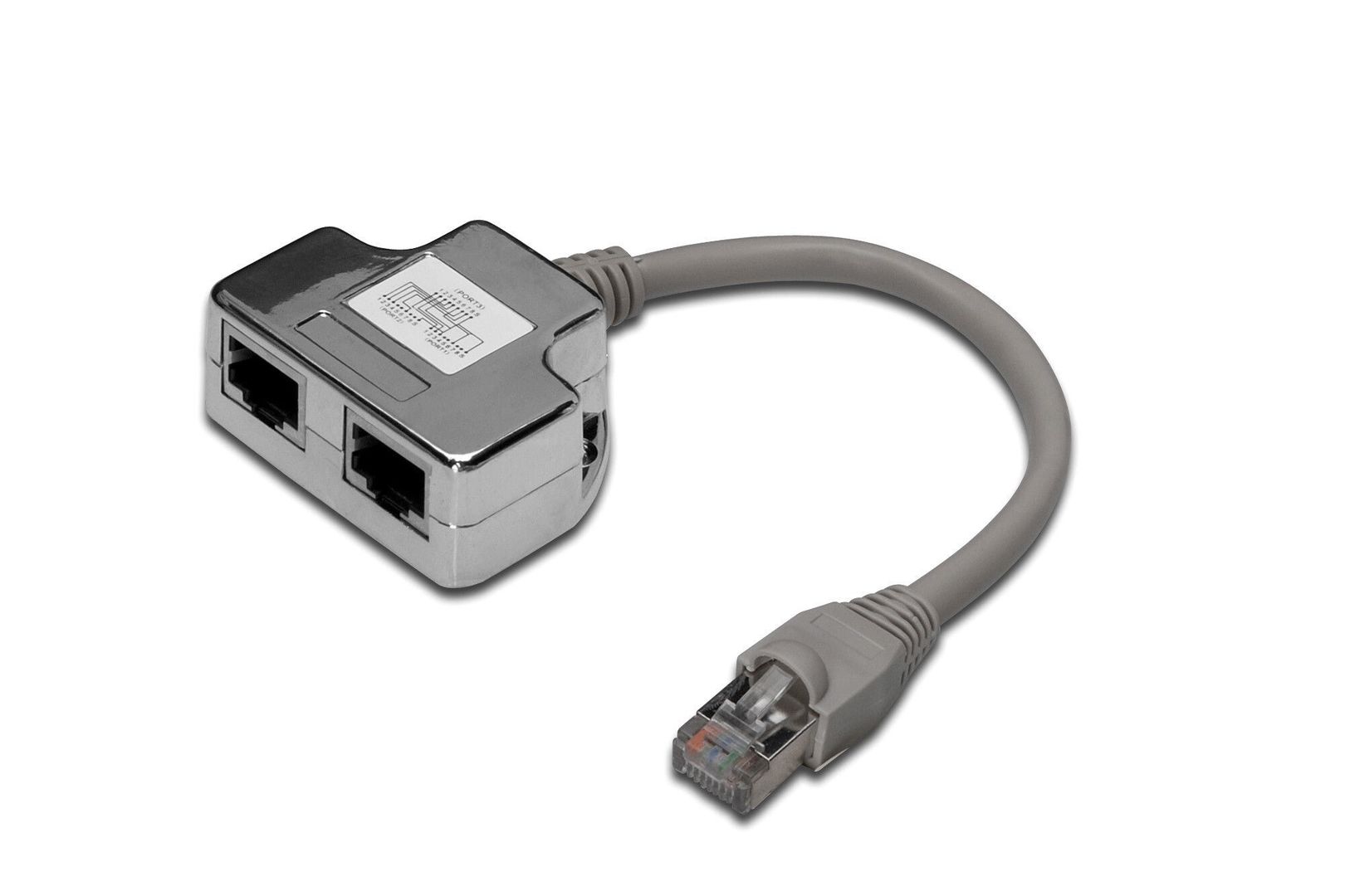 Digitus CAT 5e patch cable adapter. 2x CAT 5e. shielded - Image 1