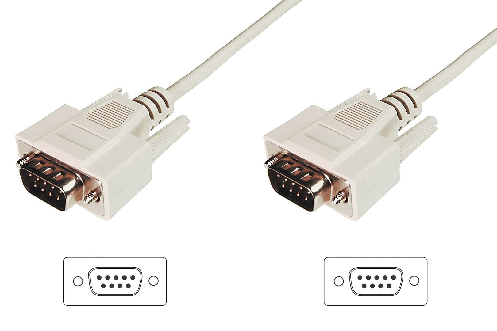 Digitus Datatransfer connection cable. D-Sub9/M - D-Sub9/M - Image 1