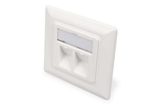 Digitus Wallplate for Keystone Modules. German type. middle plate 50x5