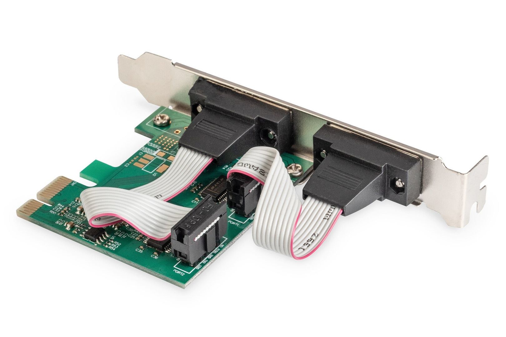 Digitus 2-Port Serial Interface Card. PCIe - Image 1