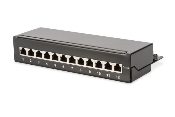 Digitus Desktop CAT 6A. class EA patch panel. shielded. black