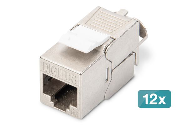 Digitus CAT 6A Keystone module. shielded. tool-free mounting connectio