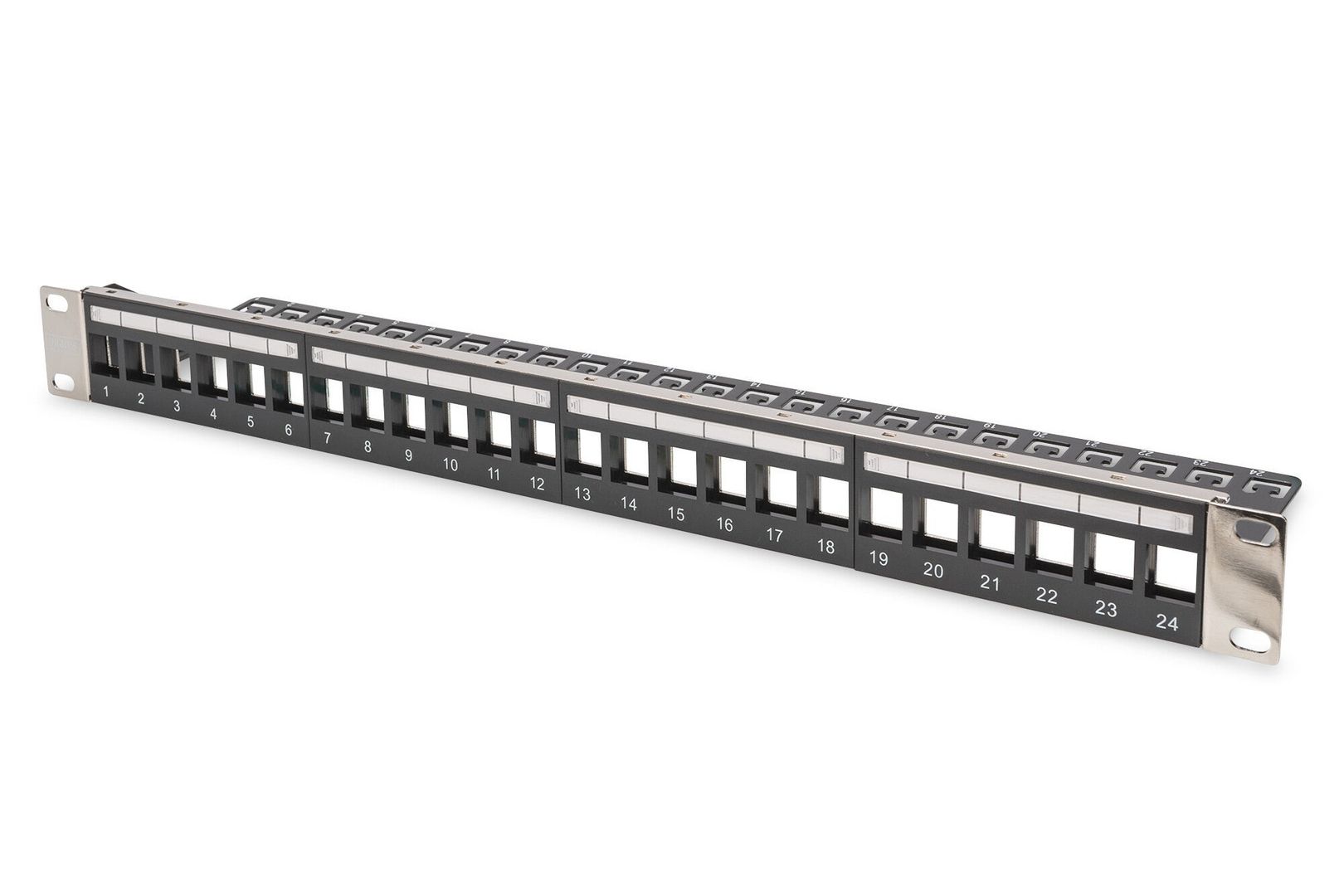 Digitus Modular Patch Panel for Keystone Jack 1U Rack Mount - Unloaded - Image 1