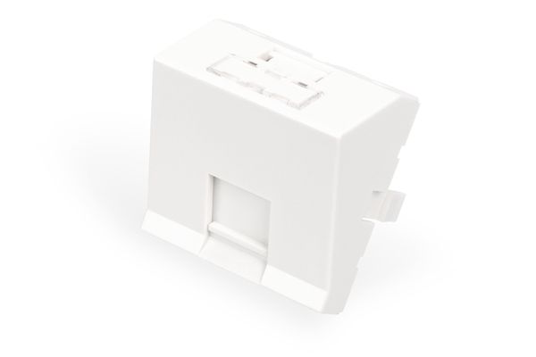 Digitus Face plate. 1 port. 45 x 45 mm. angled. for frame DN-93802-5-S