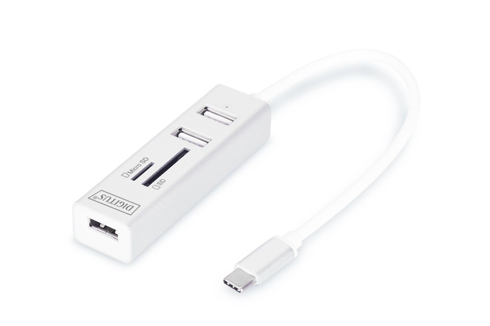 Digitus USB Type-C™ OTG 3-Port HUB + Card Reader - Image 1