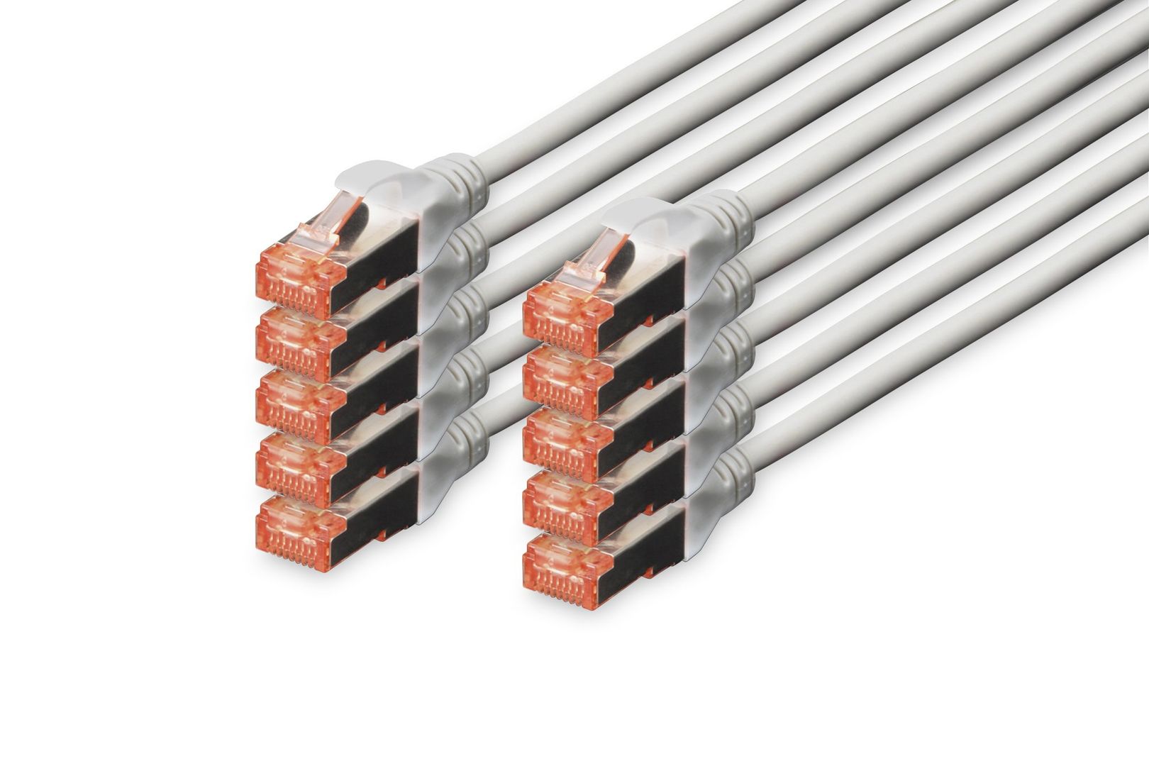 Digitus CAT 6 S/FTP patch cord. 10 units - Image 1