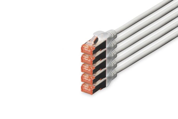 Digitus CAT 6 S/FTP patch cord. 5 units