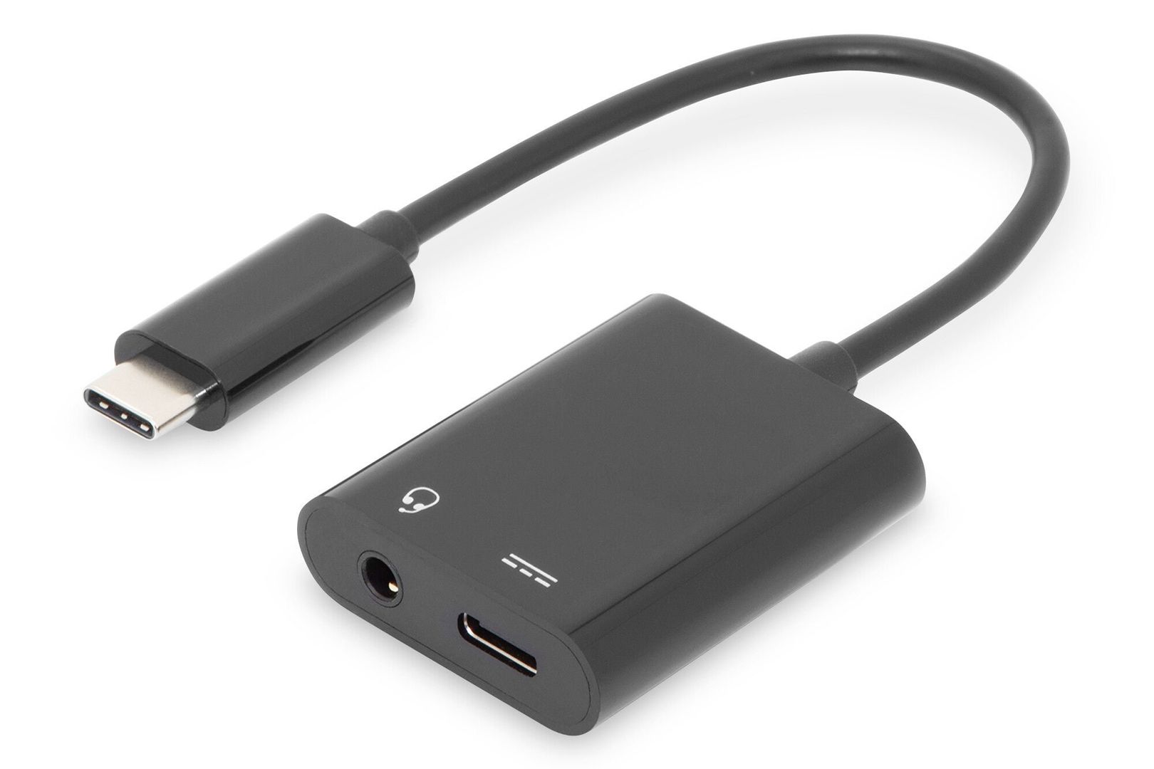 Digitus USB Type-C adapter / converter. Type-C to USB Type-C + 3.5mm j - Image 1
