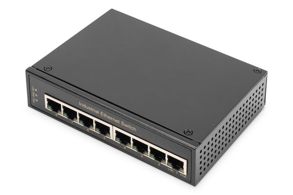 Digitus 8 port Gigabit Ethernet network switch. industrial. unmanaged
