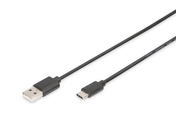 Digitus USB Type-C connection cable. Type USB-A to USB-C