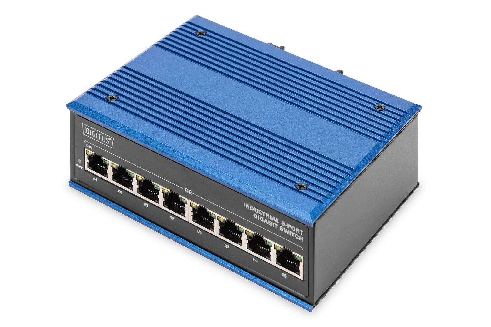 Digitus 8 Port Gigabit Ethernet Network Switch. Industrial. Unmanaged - Image 1