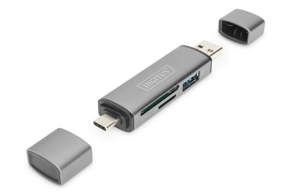 Digitus Dual Card Reader Hub USB-C™ / USB 3.0. OTG