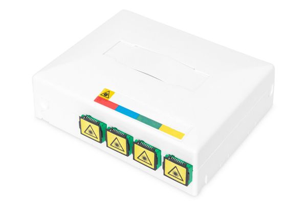 Digitus FTTH enclosure with 4 x SC SX couplers