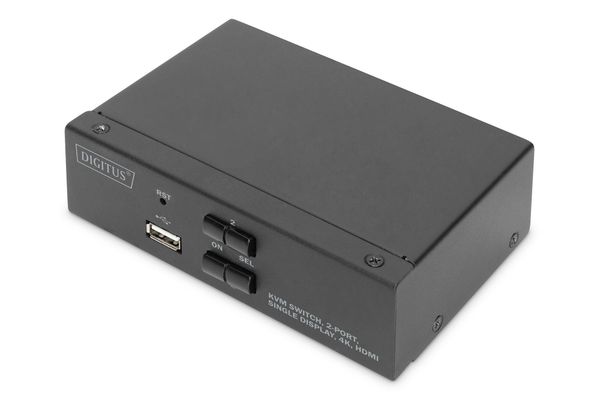 Digitus KVM Switch. 2 Port. Single Display. 4K. HDMI®