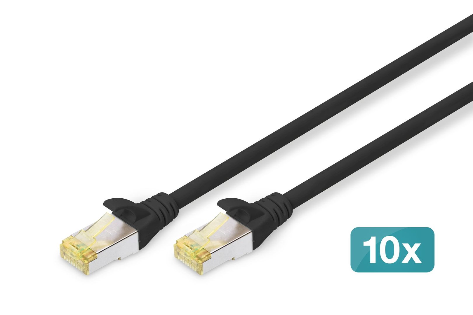 Digitus CAT 6A S/FTP patch cord. 10 pieces - Image 1