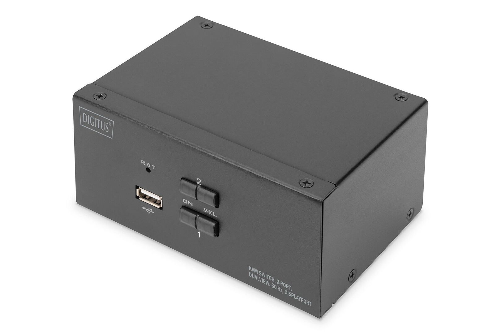 Digitus KVM Switch. 2-Port. Dual Display. 4K. DisplayPort® - Image 1