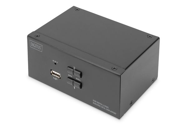 Digitus KVM Switch. 2-Port. Dual Display. 4K. DisplayPort®