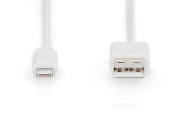 Digitus Lightning to USB-A data/charging cable. MFI-certified
