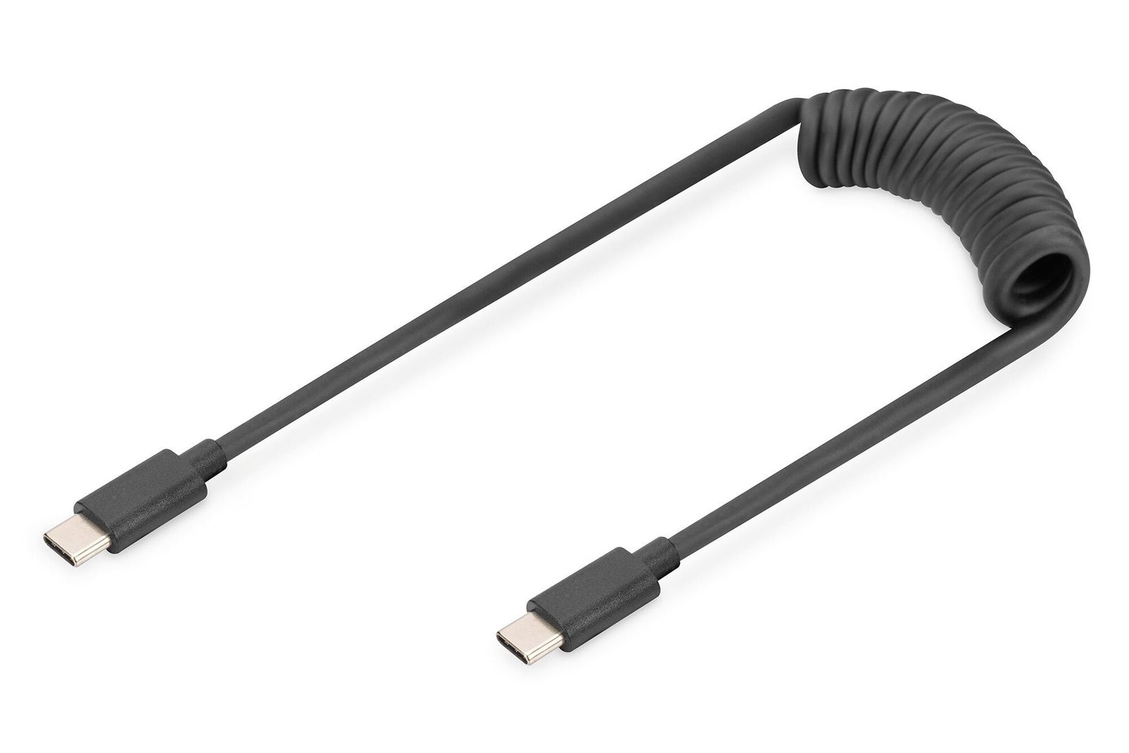Digitus USB 2.0 - USB C to USB C Spiral Cable - Image 1