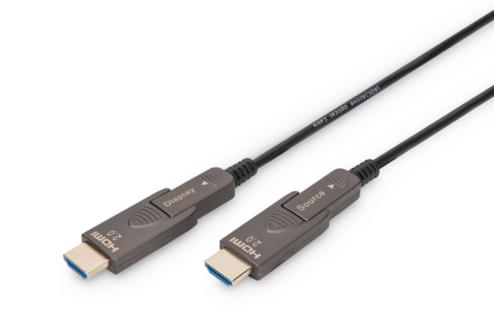 Digitus 4K - HDMI AOC Hybrid Fiber Optic Cable with 30m removable plug - Image 1