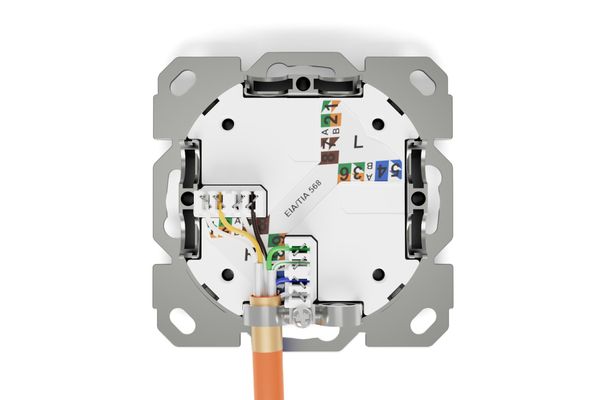 Digitus CAT 6A class EA network socket. design-compatible. shielded. f