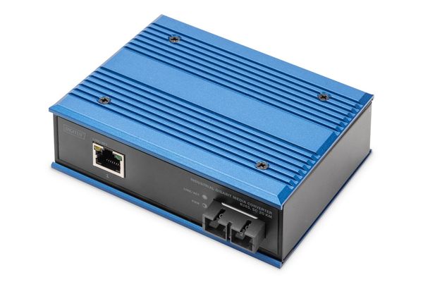 Digitus Industrial Gigabit Media Converter RJ45. SC 20 km