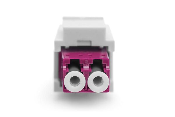 Digitus Fiber optic LC/LC duplex coupler. Multimode-OM4. Keystone modu