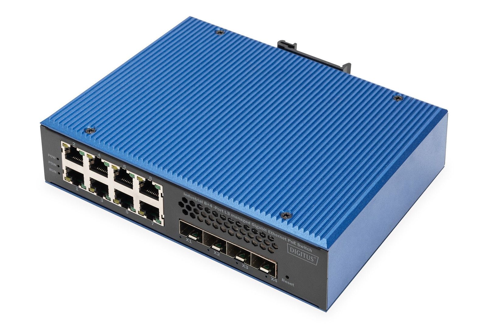 Digitus Industrial 8 + 4 10G uplink port L3 managed Gigabit Ethernet P - Image 1