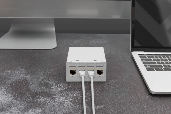 Digitus CAT 6A Keystone module. shielded. tool-free mounting connectio