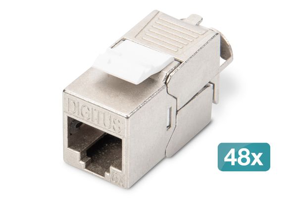 Digitus CAT 6A Keystone module. shielded. tool-free mounting connectio