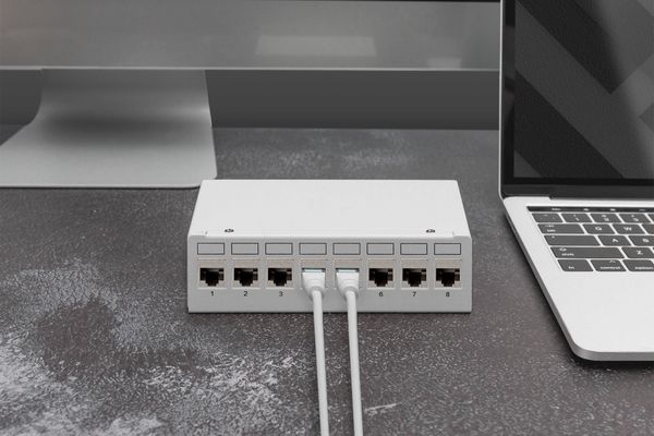 Digitus CAT 6A Keystone module. shielded with intelligent cable manage