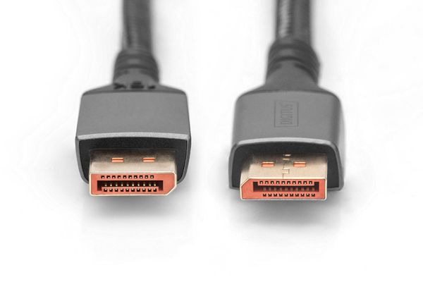 Digitus 16K DisplayPort Connection Cable. Version 2.1. 1m. 80G. black