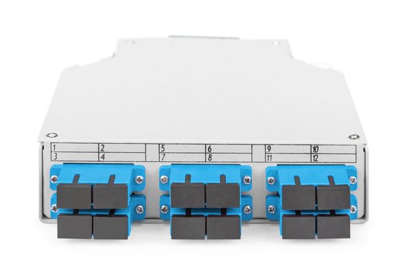 Digitus Fiber optic DIN rail box. OS2. equipped. with SC adapter and p
