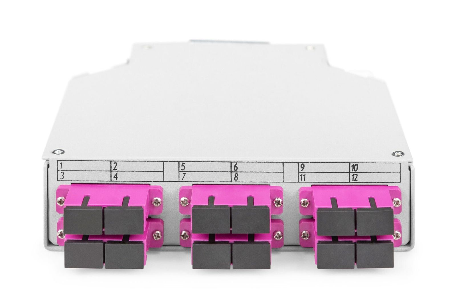Digitus Fiber optic DIN rail box. MM-OM4. assembled. with SC adapter a - Image 1