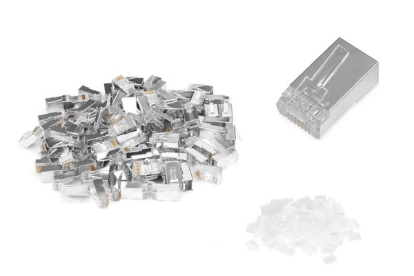 Digitus CAT 6 modular plug for round cable. pass through plug - 100 pc