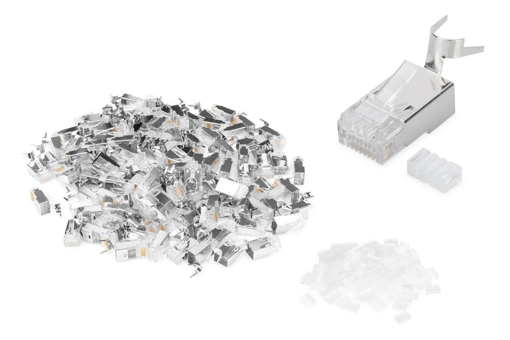 Digitus Modular Plug for Round Cable. CAT 6A. shielded - 100 pieces - Image 1
