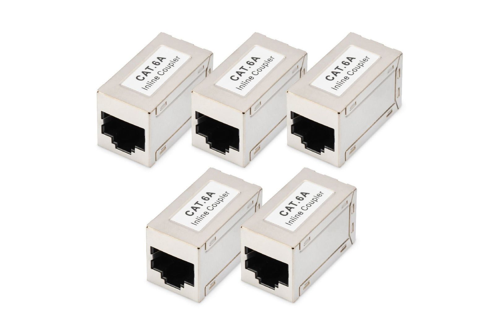 Digitus CAT 6A modular couplers. shielded - 5 pieces - Image 1