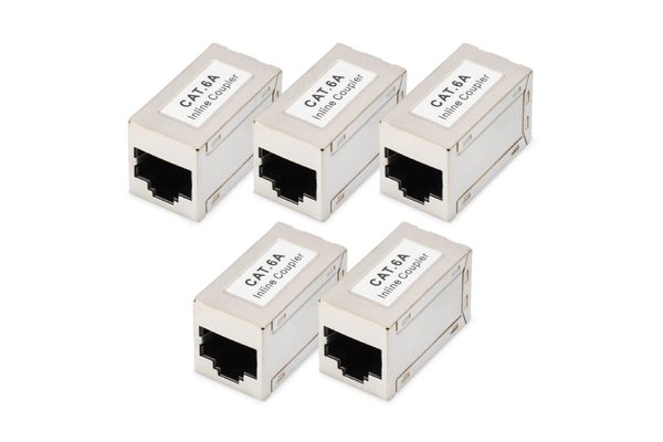 Digitus CAT 6A modular couplers. shielded - 5 pieces