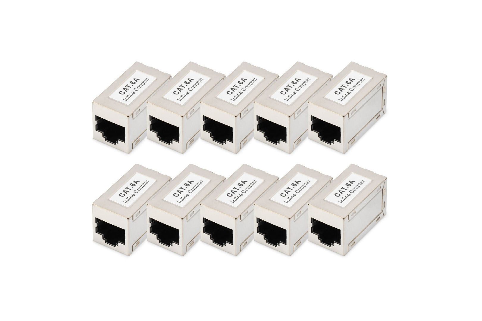 Digitus CAT 6A modular couplers. shielded -10 pieces - Image 1