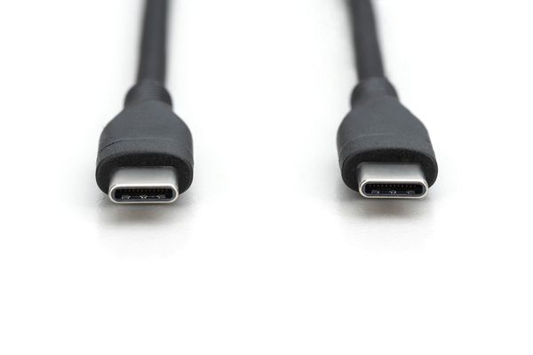 Digitus USB-C silicone connection cable. 1m. black