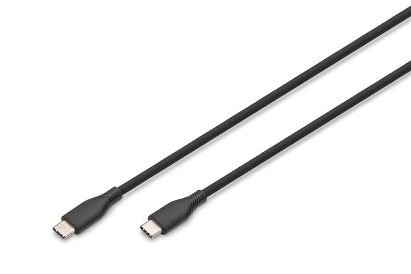 Digitus USB-C silicone connection cable. 2m. black