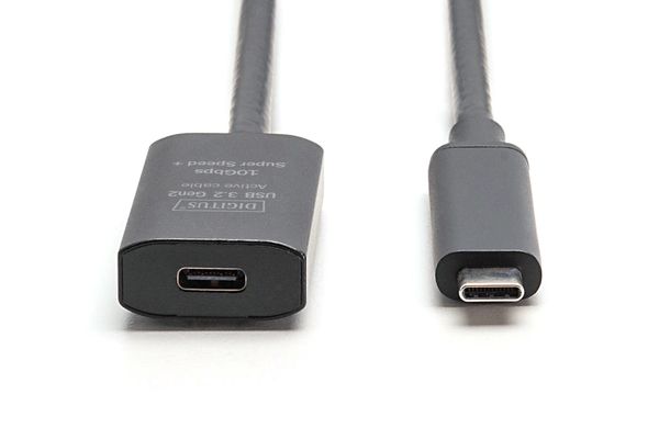 Digitus Active USB 3.2 Gen2 10G extension cable. USB-C - USB-C. 5m