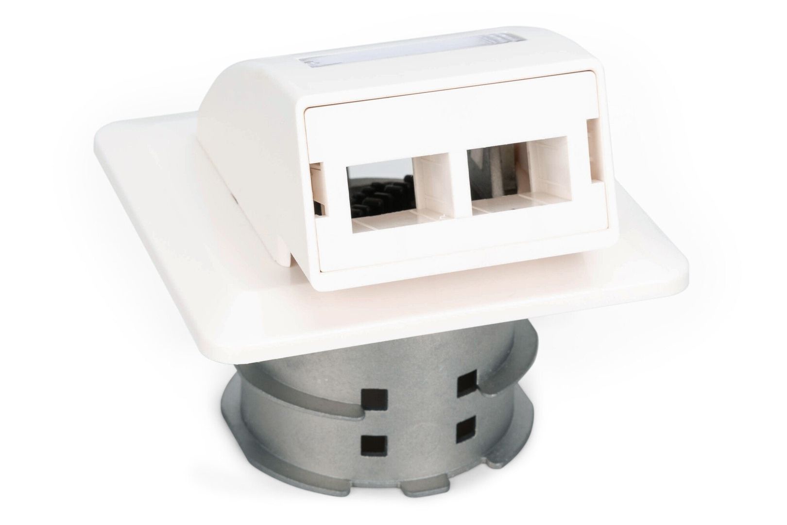 Digitus FTTH fiber optic flush-mounted wall outlet. for SC/LC adapter - Image 1