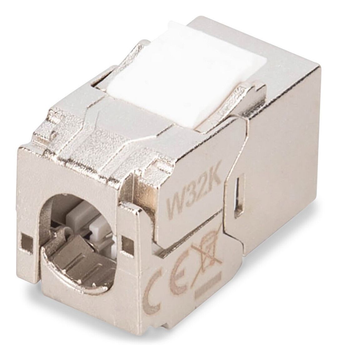 Digitus CAT 6A compact keystone module. shielded. tool-free mounting c - Image 1