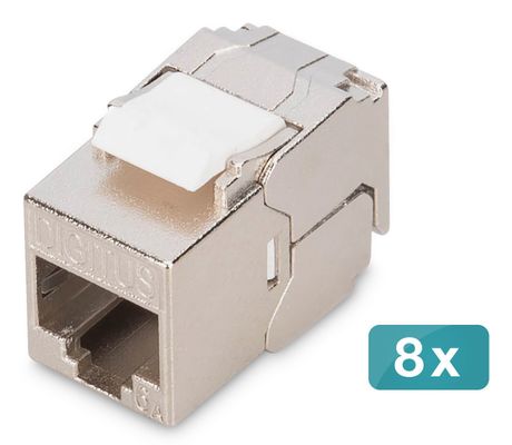 Digitus CAT 6A compact keystone module. shielded. tool-free mounting c