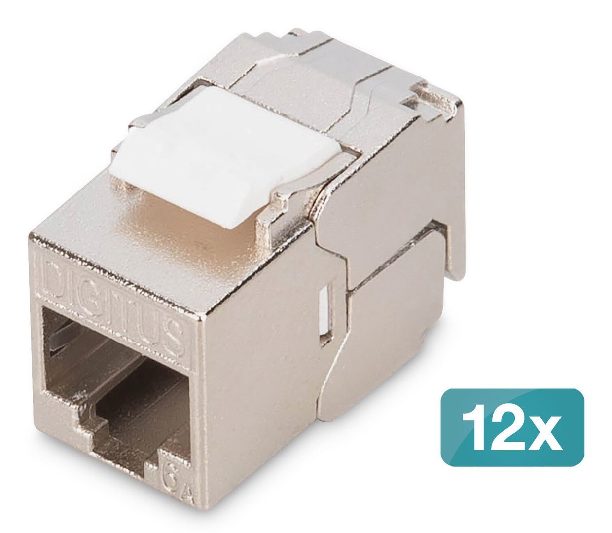 Digitus CAT 6A compact keystone module. shielded. tool-free mounting c - Image 1