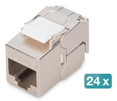Digitus CAT 6A compact keystone module. shielded. tool-free mounting c